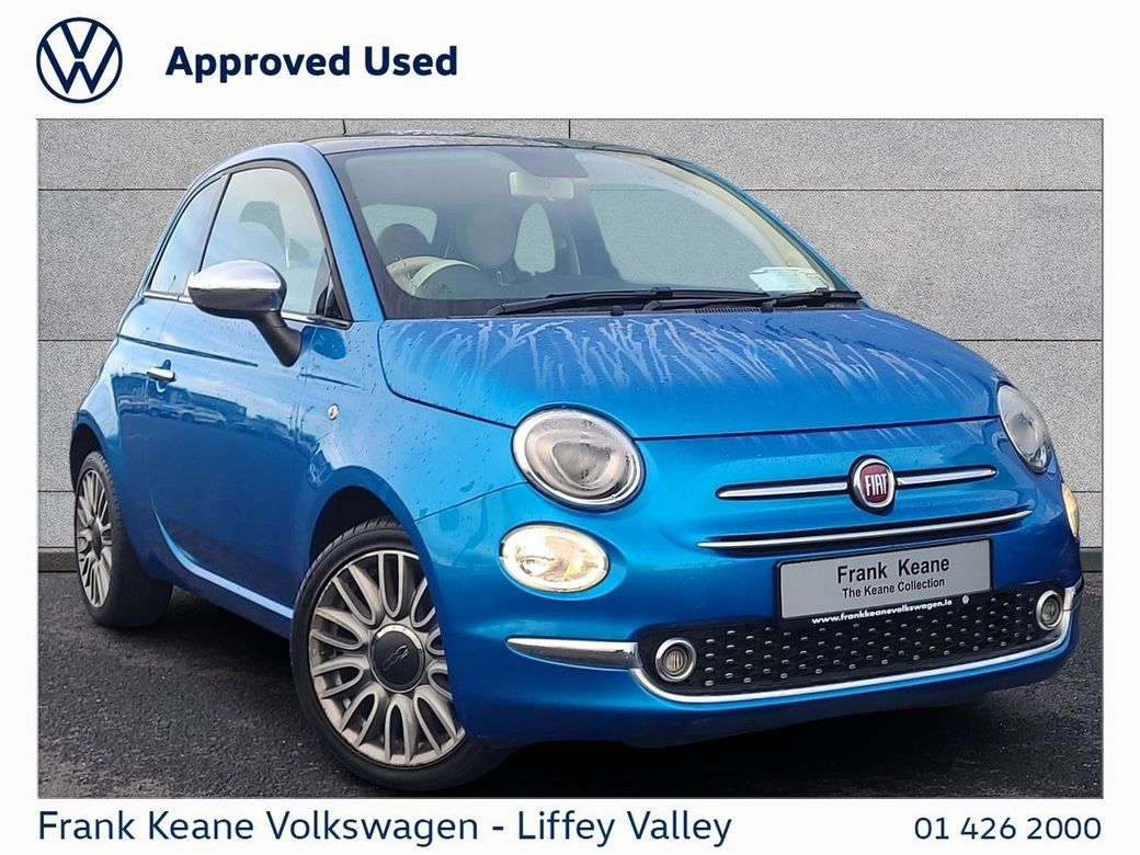 Image for 2018 Fiat 500 MIRROR 1.2 69HP *ELECTRONICA BLUE* *NEW NCT* *PANORAMIC GLASS ROOF* *12 MONTHS FRANK KEANE WARRANTY*