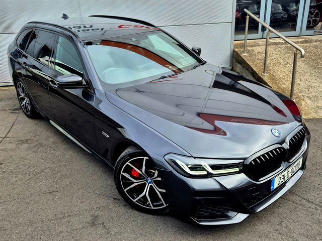 Image for 2023 BMW 5 Series 530e M Sport Pro Plug-In Hybrid Touring, 19” Diamond Cut Alloys, Privacy Glass, Black Leather, Heated Seats, CarPlay, Reverse Camera, Electric Tailgate, Parking Sensors 