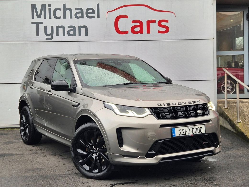 Image for 2022 Land Rover Discovery Sport R-Dynamic P300e Automatic, AWD, Panoramic roof, Black & Beige Leather, Black 20" Alloys, Reverse Camera, Blind Spot Detection - August 2022 - Trade in Price €40, 999.