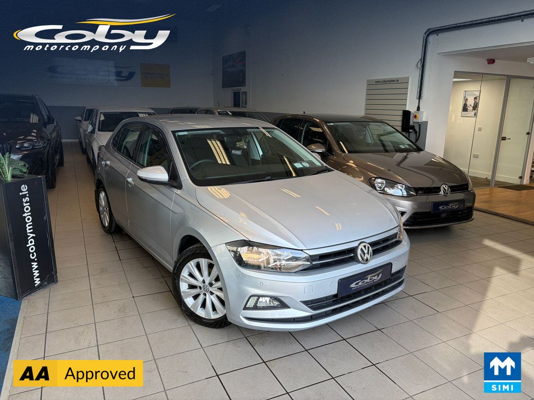 Image for 2019 Volkswagen Polo COMFORTLINE 1.0 MANUAL 5SPEED 65HP 5DR. NCT & Tax, Alloy Wheels, Air Conditioning, Rear Parking Sensors, Cruise Control, Mirror Link, MFSW, Bluetooth, Full Electrics and much more.