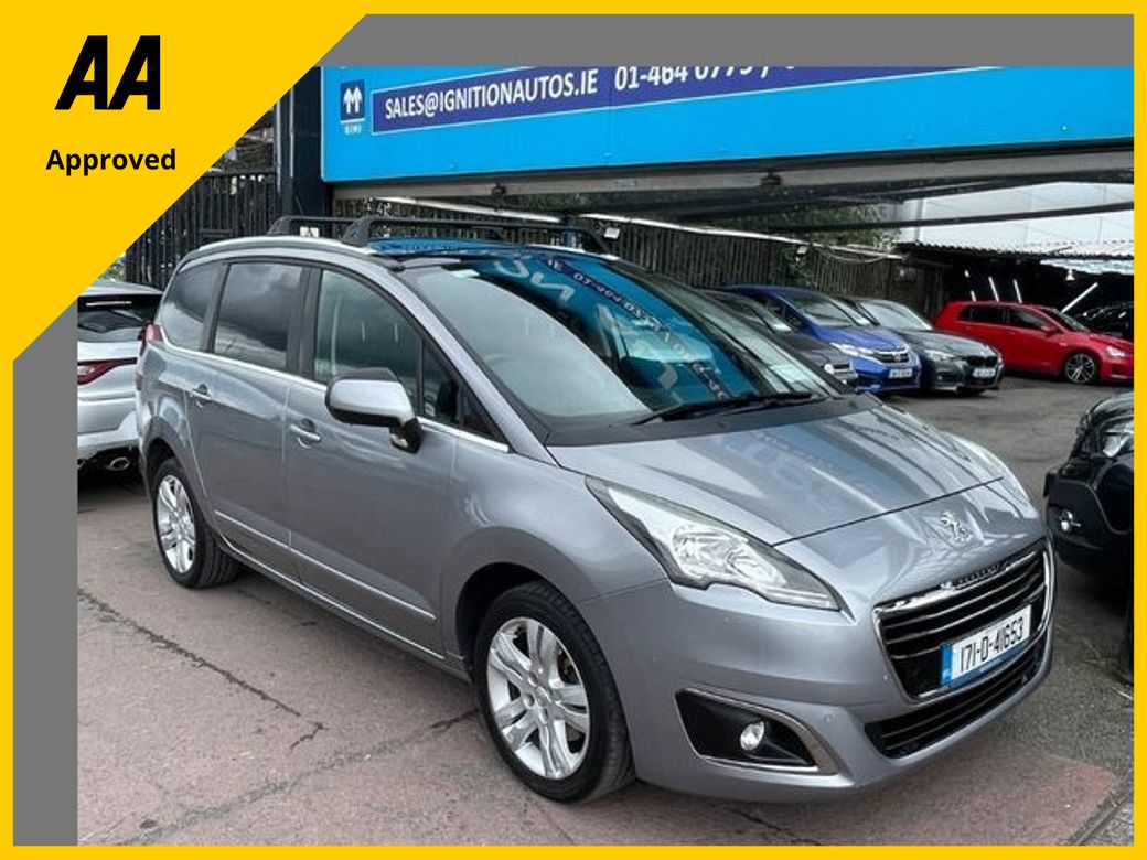 Image for 2017 Peugeot 5008 1.2 PETROL, LOW MILES, NCT 27, AA APROVED, NATIONWIDE WARRANTY, 5 STAR REVIEWS. 