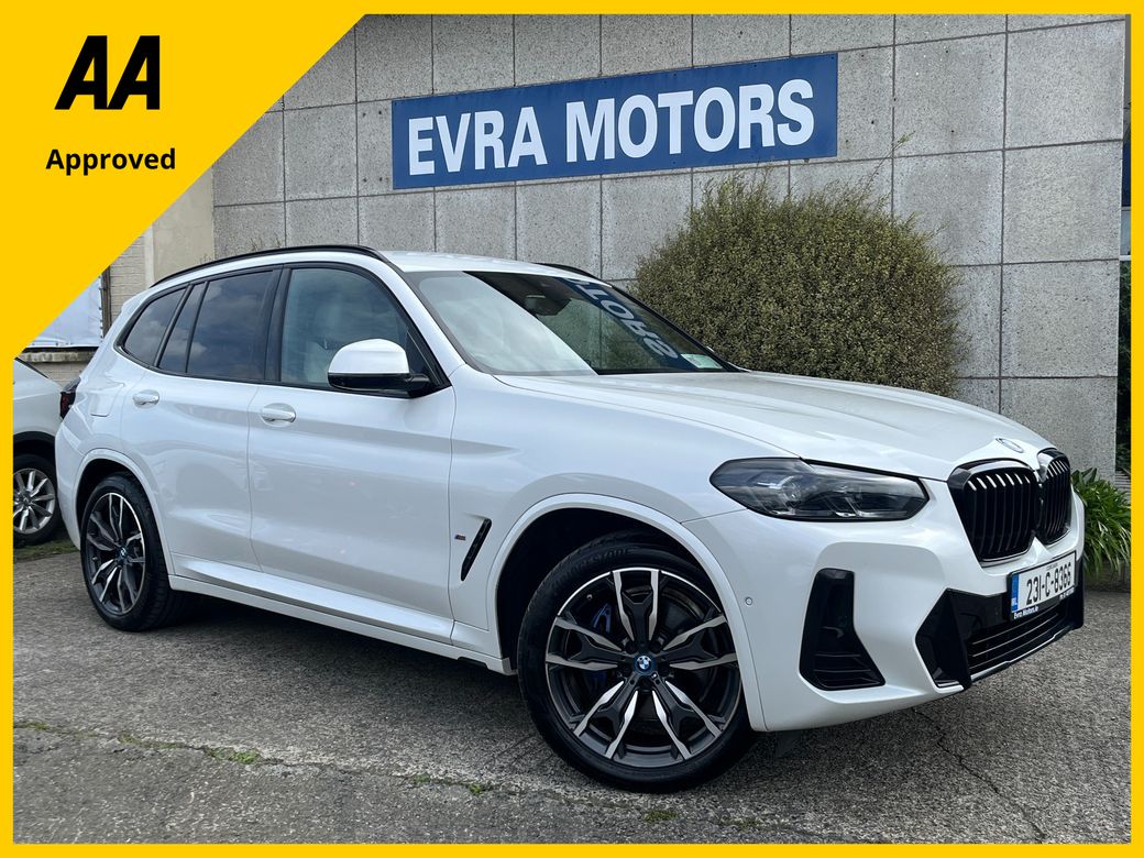 Image for 2023 BMW X3 M-SPORT X-DRIVE 30e PHEV HYBRID AUTOMATIC 2.0 PETROL //MASSIVE SPEC//HARMAN KARDON SOUND//ELECTRIC SEATS//KEYLESS ENTRY//HEAD UP DISPLAY//360 PARKING CAMERAS//HEATED STEERING WHEEL//