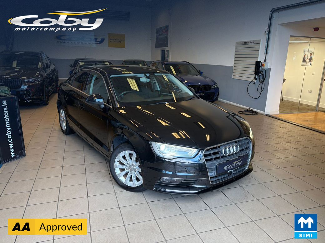 Image for 2014 Audi A3 1.4 Auto 4dr Saloon. Stunning Car with, 2 Keys, New NCT. Alloy Wheels, Digital Dash, Dual Climate, Cruise, MFSW, Reverse Camera, Sat Nav, Bluetooth, Paddle Shift & more.