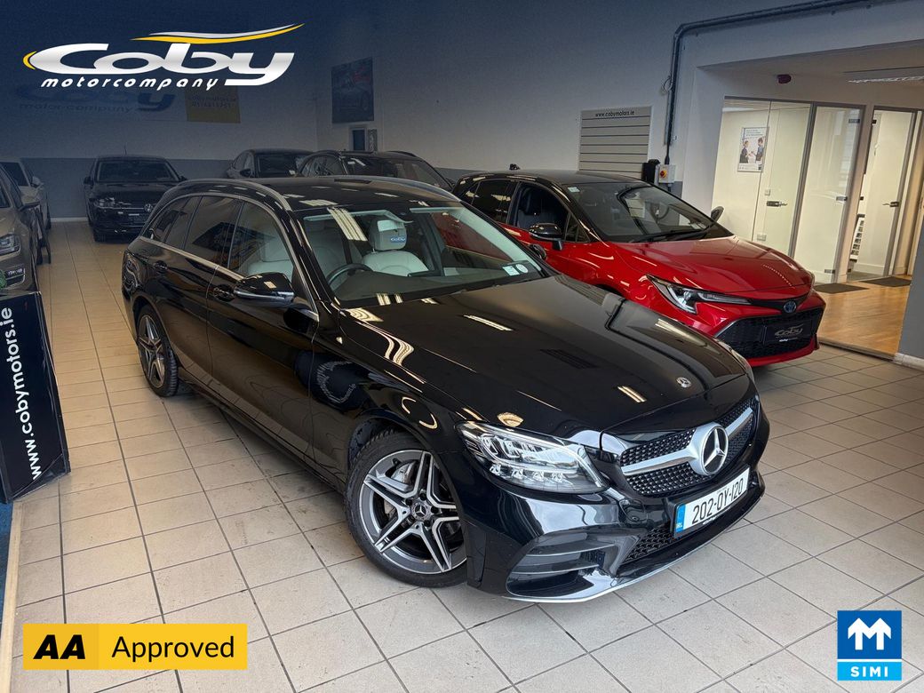 Image for 2020 Mercedes-Benz C Class 1.5 C180 5DR Auto. NCT & TAX, Full Leather, 2 Keys, Heated Seats, MFSW, Mirror Link, Dual Climate, Cruise Control, Motorised Tailgate, Reverse Camera, Paddle Shift, Parking Sensors, and more.