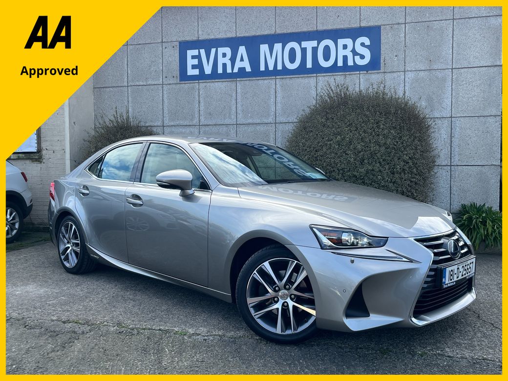 Image for 2018 Lexus IS 300h LUXURY AUTOMATIC HYBRID 2.5 PETROL //FULL LEATHER ELECTRIC HEATED AND COOLED SEATS//REVERSE CAMERA//SAT NAV//ADAPTIVE CRUISE CONTROL//FULL LEXUS HISTORY//