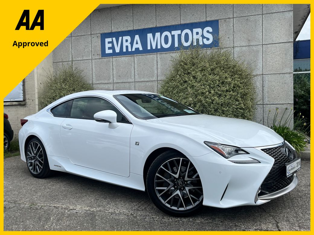 Image for 2016 Lexus RC 300h F SPORT AUTOMATIC HYBIRD 2.5 PETROL //HIGH SPEC//SUNROOF//FULL LEATHER ELECTRIC HEATED/COOLED SEATS//HEATED STEERING WHEEL//REVERSE CAMERA//KEYLESS ENTRY//ADAPTIVE CRUISE CONTROL//