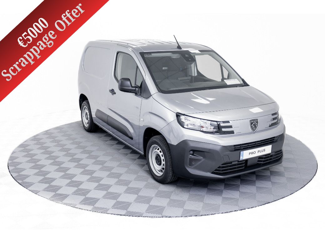 Image for 2026 Peugeot Partner **€5, 000 Scrappage Offer** Pro Plus 1.5 Diesel 100HP 650Kg L1 - €25, 170 inc vat