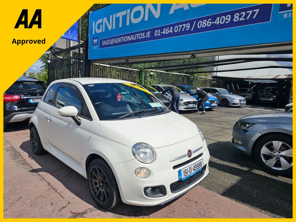 Image for 2015 Fiat 500 1.2 PETROL, NEW NCT, SERVICE, WARRANTY, TIMING BELT DONE, HISTORY, 2 KEYS. AA APPROVED. 