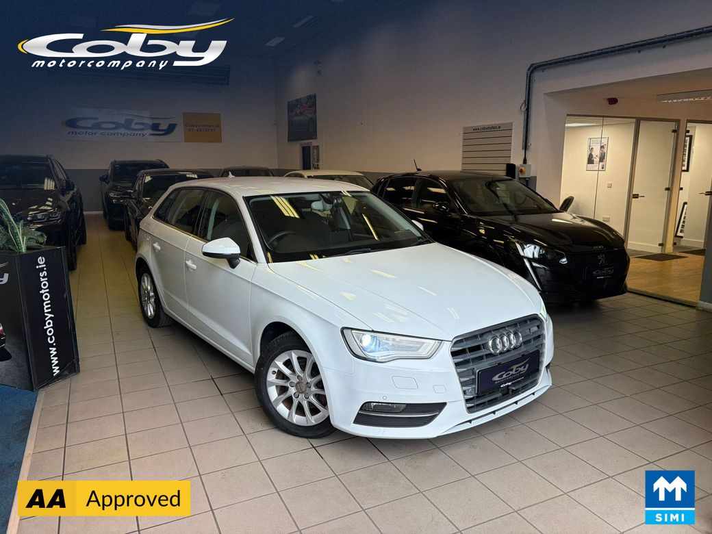 Image for 2014 Audi A3 AUDI A3 1.4 5DR AUTO. New NCT Done Before Collection, Alloy Wheels, 2Keys, MFSW, Revers Camera, Parking Sensors, Dual Climate Control, Cruise Control, BT, Folding Rear Seats, Paddle Shift, & more.
