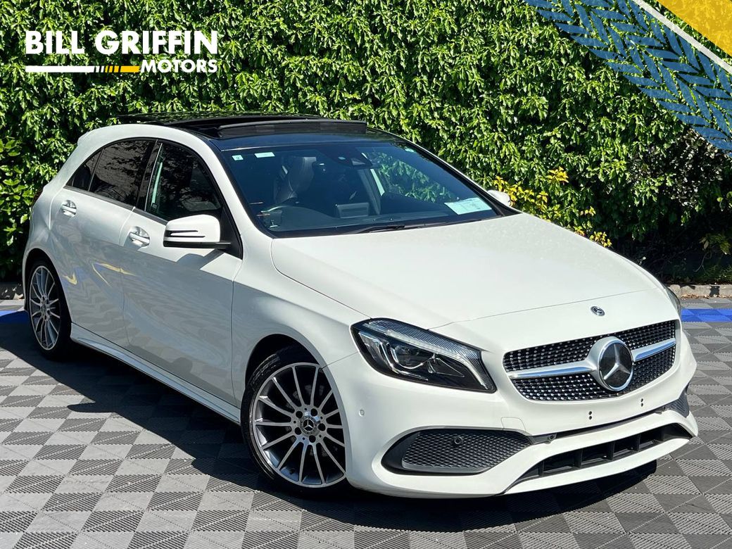 Image for 2017 Mercedes-Benz A Class A180 AMG-LINE 1.6 AUTO // TILT & SLIDE OPENING PAN ROOF // 18" DIAMOND CUT ALLOYS // PARKING SENSORS 