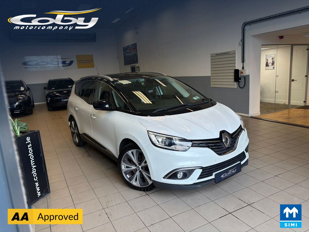 Image for 2019 Renault Grand Scenic Signature TCE 140 GPF MY18 4DR Manual. CarPlay, Alloy Wheels, MFSW, Cruise Control, Bluetooth, Dual Climate Control, Parking Sensors, Reverse Camera and more. 