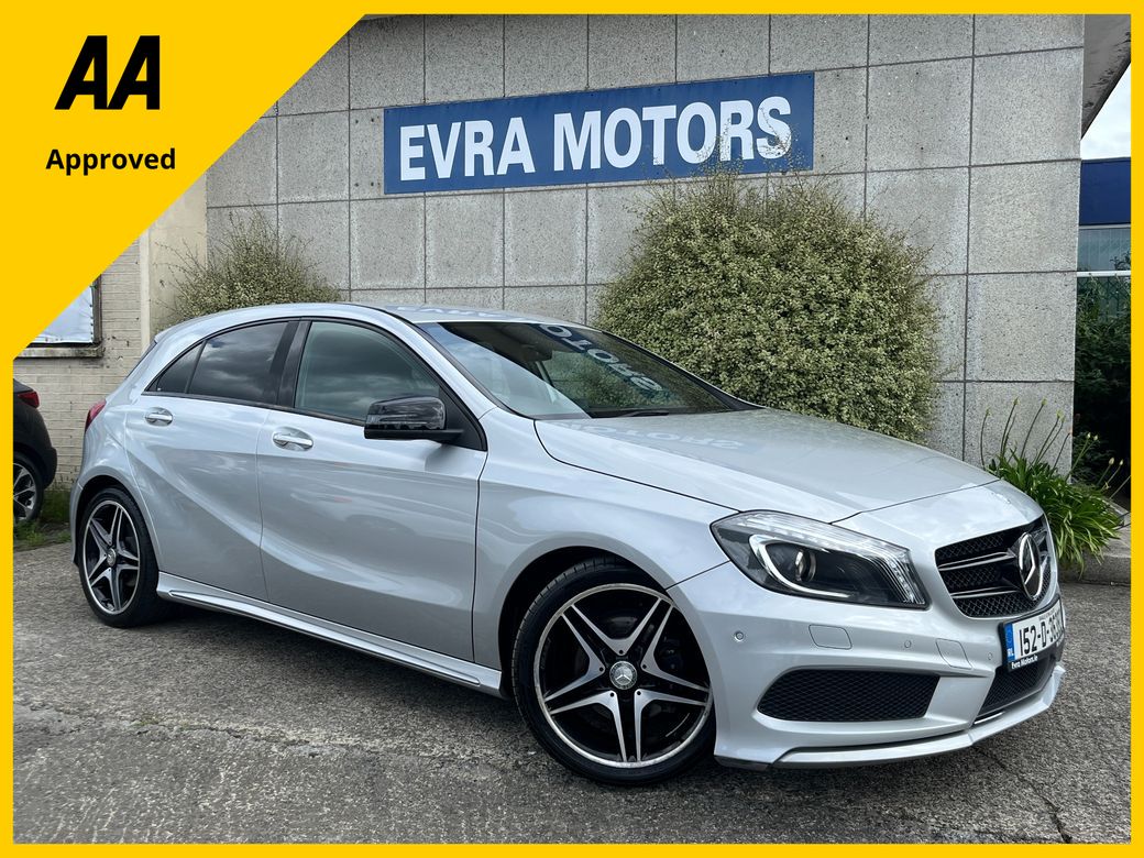 Image for 2015 Mercedes-Benz A Class AMG NIGHT EDITION AUTOMATIC 1.6 PETROL //HIGH SPEC//LOW MILES//HALF LEATHER HEATED SEATS//ADAPTIVE CRUISE CONTROL//KEYLESS ENTRY//REVERSE CAMERA//
