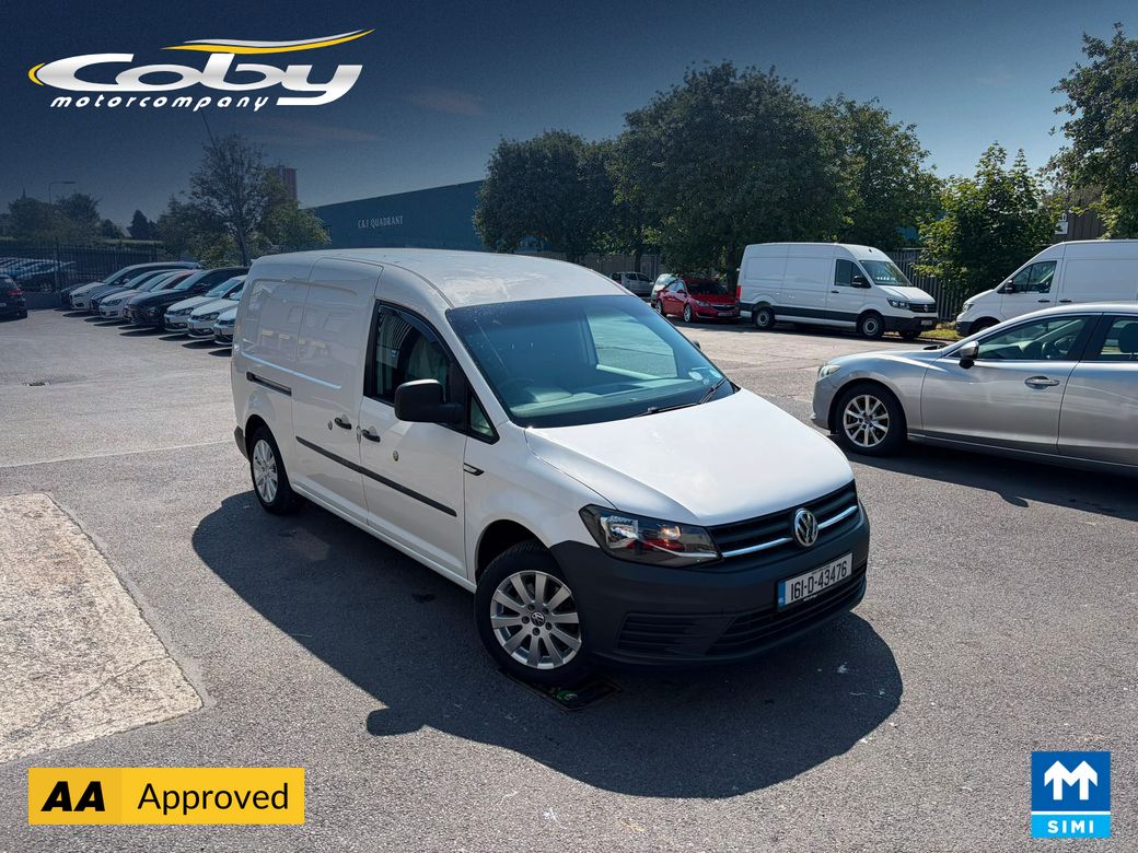 Image for 2016 Volkswagen Caddy 2.0 Manual TDI 102HP M5F 5DR. Alloy Wheels, 2Keys, Air Conditioning, 2 Seats, Handsfree, Irish Radio, Full Service History, Electric Mirrors & Windows, CD Player and more. 