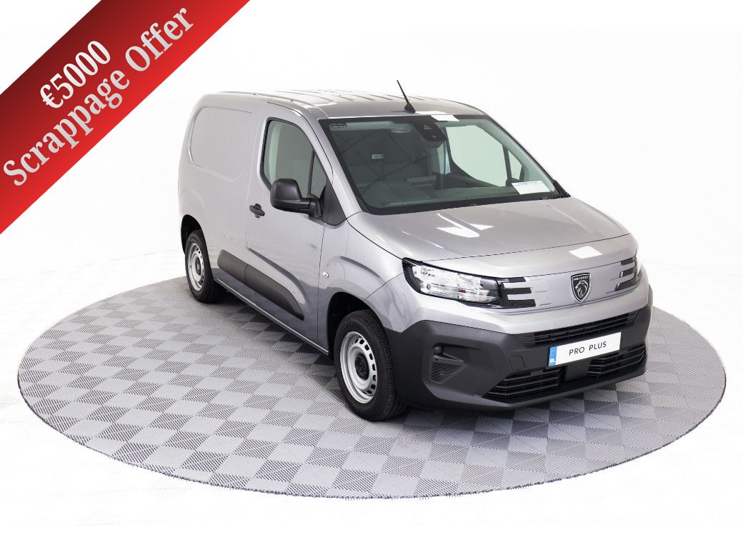 Image for 2026 Peugeot Partner **€5, 000 Scrappage Offer** Pro Plus 1.5 Diesel 100HP 650Kg L1 - €25, 170 inc vat