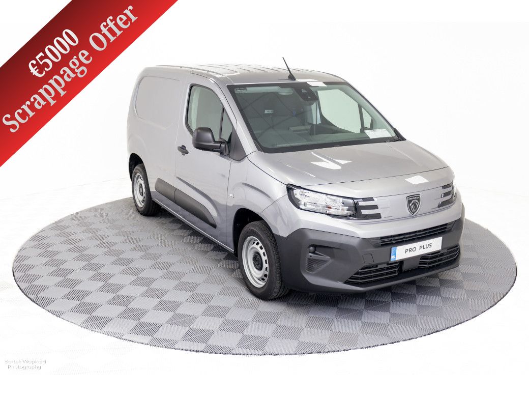 Image for 2026 Peugeot Partner **€5, 000 Scrappage Offer** Pro Plus 1.5 Diesel 100HP 650Kg L1 - €25, 170 inc vat