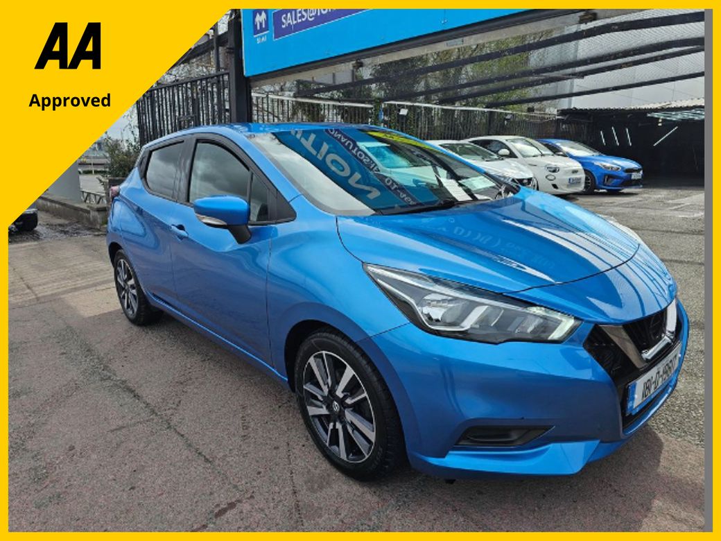 Image for 2018 Nissan Micra 1.0 PETROL, IRISH CAR, SV MODEL, LOW MILEAGE, FINANCE, WARRANTY, 5 STAR REVIEWS