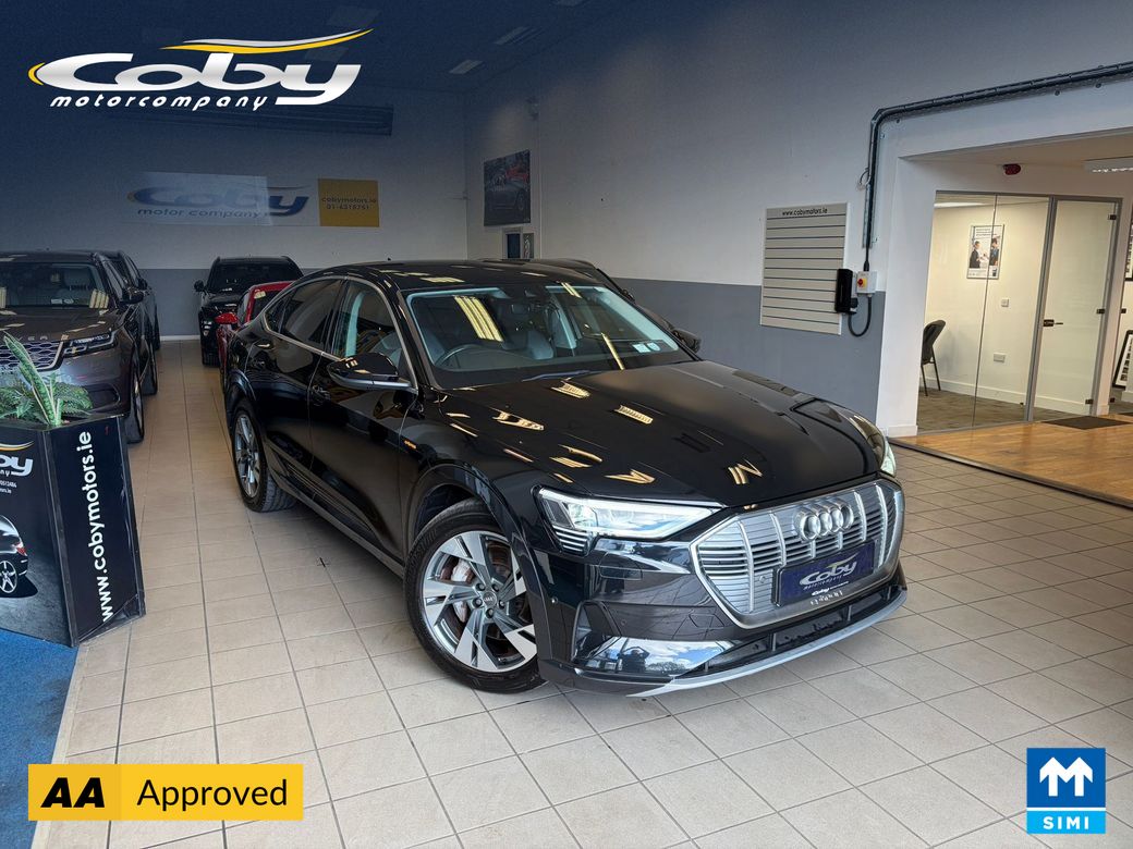 Image for 2020 Audi e-tron Sportback Coupe 50 230KW Q Sport 5D. Tax & NCT, 2Keys, CarPlay, Reverse Cam, MFSW, Cruise Control, Full Leather, Full Electrics, Parking Sensors, Alloy Wheels, Dual Climate Control, Heated Seats