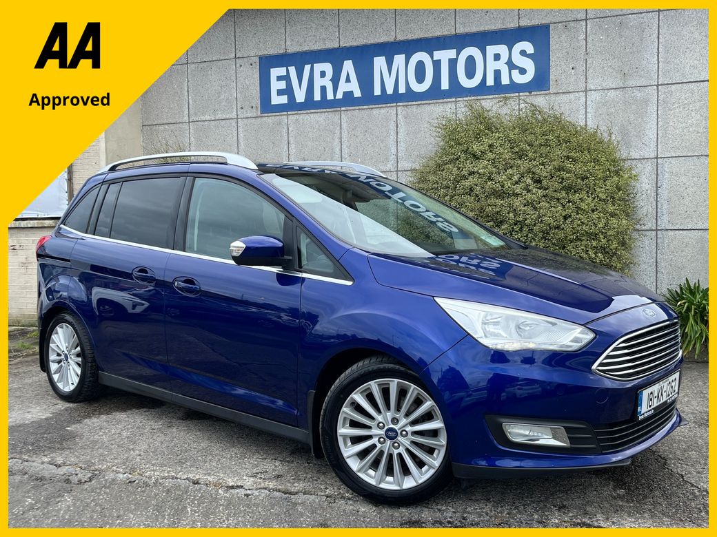 Image for 2018 Ford Grand C-Max 7 SEATER TITANIUM 1.5 DIESEL //PANORAMIC GLASS ROOF//SAT NAV//KEYLESS ENTRY//SLIDING REAR DOORS//POWER TAILGATE//