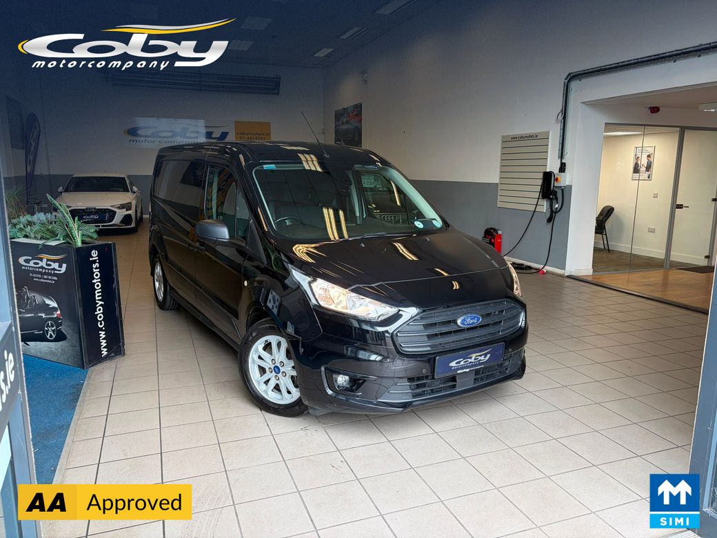 Image for 2022 Ford Transit Connect Connect VAN LWB HP Trend Manual 1.5TD €14, 950 + VAT. 3 Seats, Air Conditioning, Parking Sensors, Bluetooth Radio, MFSW, Alloy Wheels, Cruise Control, Full Electrics, Irish Radio and more.