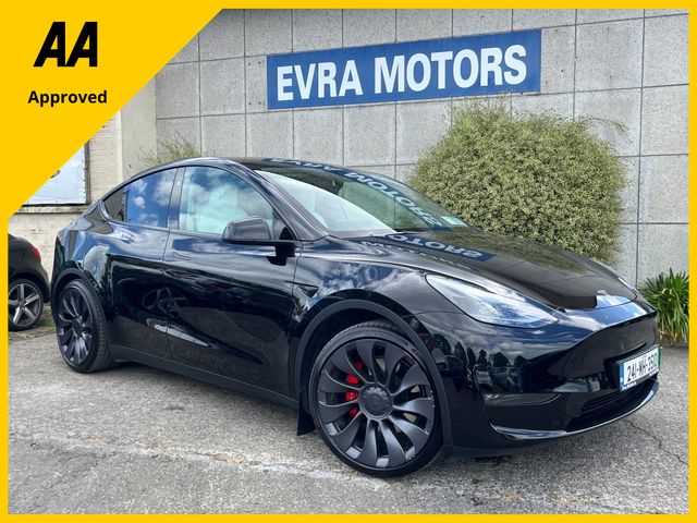 Image for 2024 Tesla Model Y PERFORMANCE AWD DUAL MOTOR 82KWH //FULL LEATHER HEATED SEATS//PARKING CAMERAS//PANORAMIC GLASS ROOF//SAT NAV//