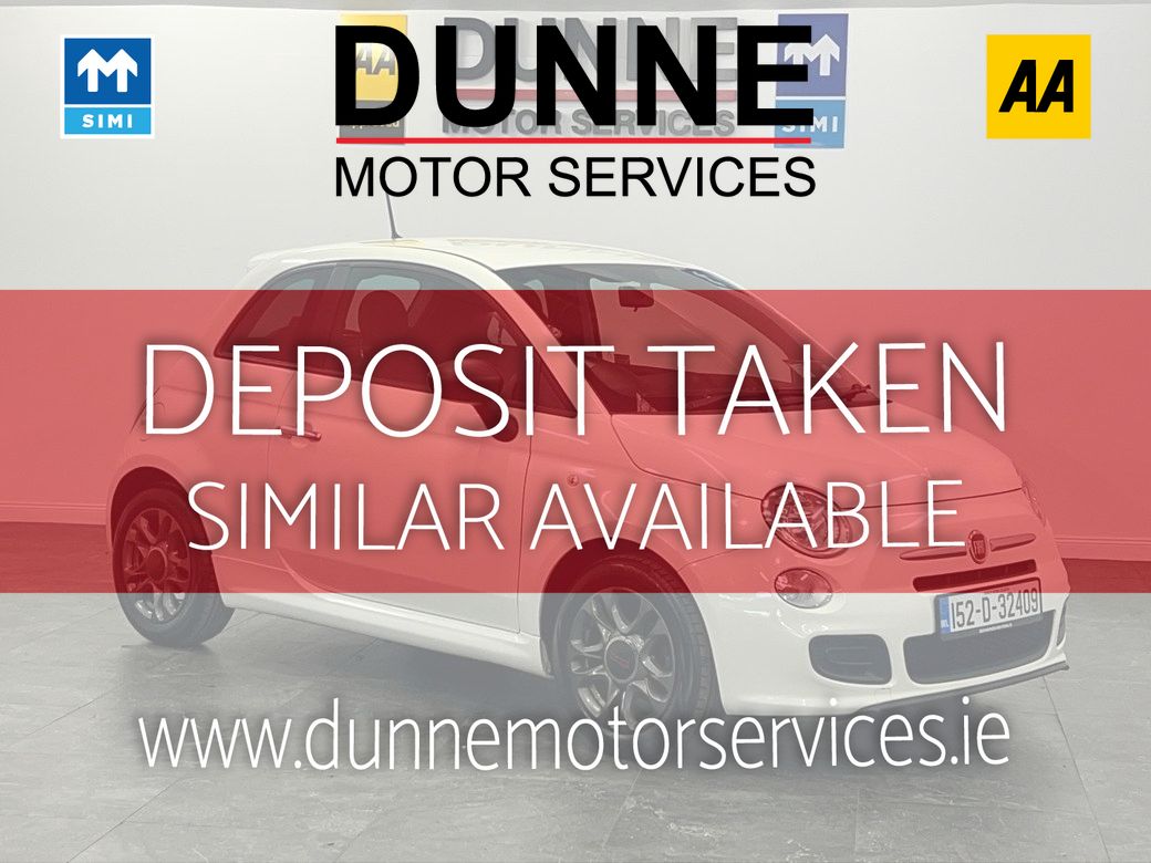 Image for 2015 Fiat 500 **SPORT MODEL**LEATHER WITH CONTRAST BLUE TRIMED SEATS**EXCELLENT EXAMPLE**LOW MILEAGE*.3DR*NCT 01/27*12 MONTH WARRANTY*FINANCE AVAILABLE