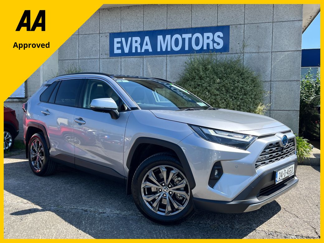 Image for 2024 Toyota Rav4 PLATINUM HYBRID AUTOMATIC 2.5 PETROL //MASSIVE SPEC//LOW MILES//FULL LEATHER ELECTRIC HEATED SEATS//360 PARKING CAMERAS//PANORAMIC GLASS ROOF//KEYLESS ENTRY//