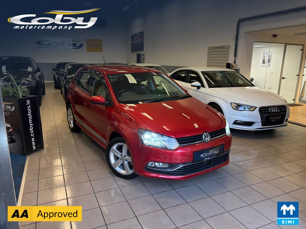Image for 2016 Volkswagen Polo HIGHLINE 1.0 TSI AUTO 5DR. New NCT done before collection. Alloy Wheels, Half Leather, Reverse Cam, Dual Climate, Parking Sensors, Cruise Control, Mirror Link, MFSW, Bluetooth, Full Electrics and more