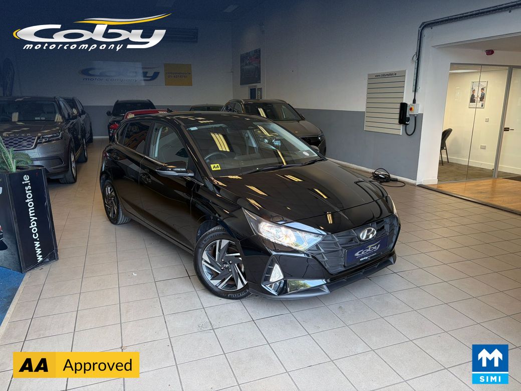 Image for 2022 Hyundai i20 Deluxe Plus 5DR Manual. Only 11km TAX & NCT, 2Keys, Reverse Camera, MFSW, Cruise Control, Mirror Link, Rear Parking Sensors, Alloy Wheels, Air Conditioning, Folding Rear Seats, and more.