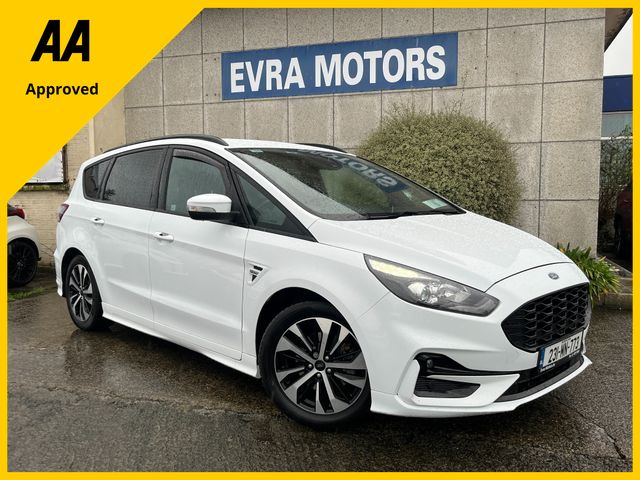 Image for 2023 Ford S-Max 7 SEATER AUTOMATIC ST-LINE 2.5 HYBRID PETROL //HIGH SPEC//HEATED SEATS AND STEERING WHEEL//ELECTRIC HALF LEATHER SEATS//REVERSE CAMERA//KEYLESS ENTRY//SAT NAV//