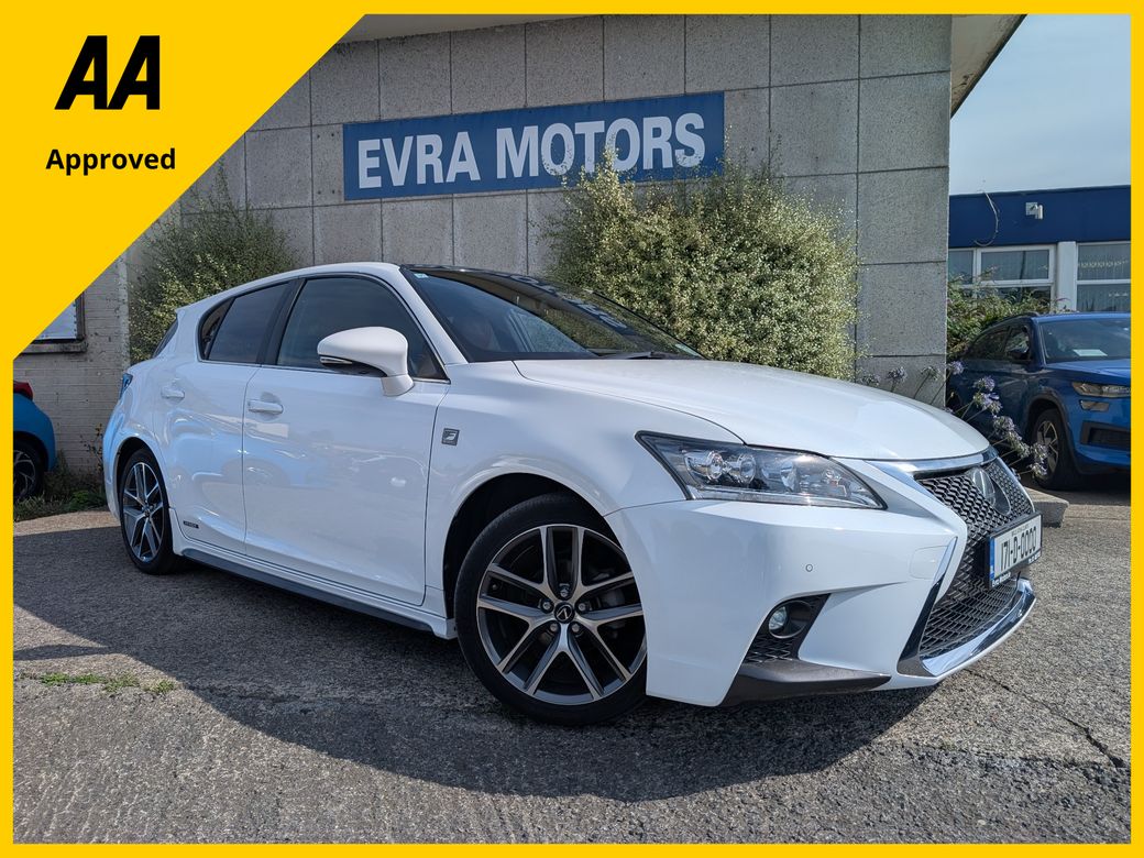 Image for 2017 Lexus CT 200h F-SPORT AUTOMATIC HYBRID 1.8 PETROL //FULL LEATHER HEATED SEATS//REVERSE CAMERA//KEYLESS ENTRY//ADAPTIVE CRUISE CONTROL//