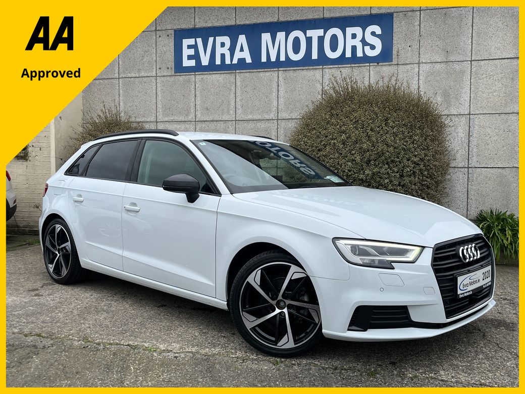 Image for 2020 Audi A3 SPORT BLACK EDITION AUTOMATIC 1.4 PETROL //LOW MILES//HIGH SPEC//HALF LEATHER HEATED SEATS//REVERSE CAMERA//KEYLESS ENTRY//ADAPTIVE CRUISE CONTROL//