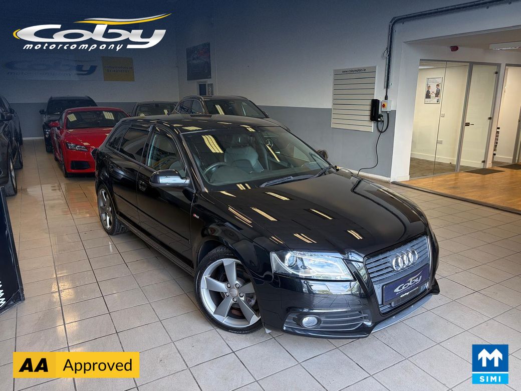 Image for 2013 Audi A3 1.4 5DR Auto S-Line , New NCT, Full Leather, Privacy Glass, Sat Nav, 2Keys, Climate Control, Cruise Control, Mirror Link, Reverse Cam, Parking Sensors, MFSW, Full Electrics, and more.