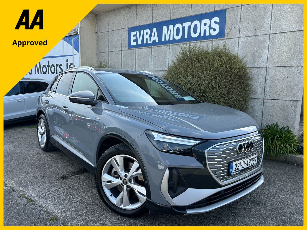 Image for 2023 Audi Q4 e-tron 40 E-Tron S-LINE 204PS 5DR **BIGGER RANGE** SAT NAV** REVERSE CAMERA** MEDIA PLAY** ELECTRIC BOOT** HEATED SEATS**