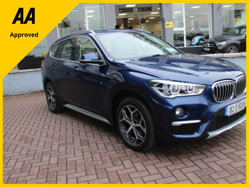 Image for 2018 BMW X1 S-DRIVE 18D X LINE 5DR ESTATE PAN-ROOF // IRISH OWNER FROM NEW WITH ONLY 74, 000 KMS // IMMACULATE CONDITION THROUGHOUT // BUY WITH CONFIDENCE AA AND SIMI APPROVED DEALER 2025 // ALL TRADE IN