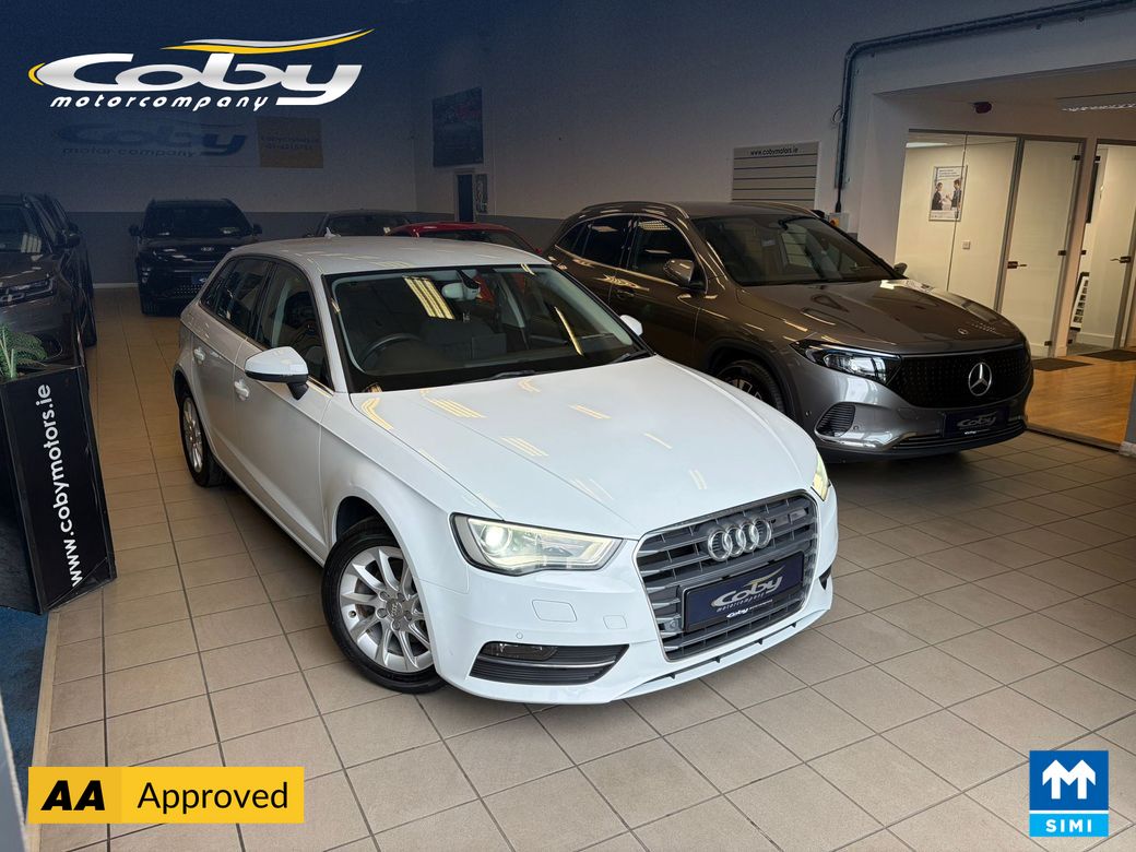 Image for 2014 Audi A3 AUDI A3 1.4 5DR AUTO. New NCT Done Before Collection, Alloy Wheels, 2Keys, MFSW, Revers Camera, Parking Sensors, Dual Climate Control, Cruise Control, BT, Folding Rear Seats, Paddle Shift, & more.