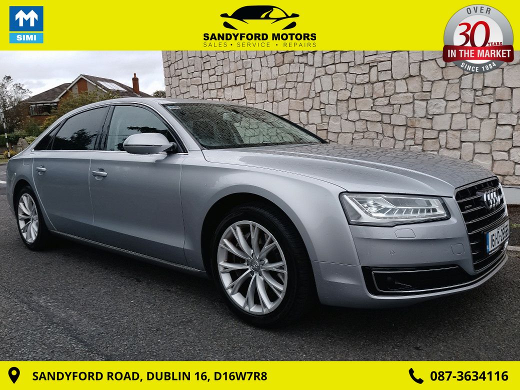 Image for 2016 Audi A8 LWB 3.0 TDI 262BHP Quatt TIP SE EX 4D