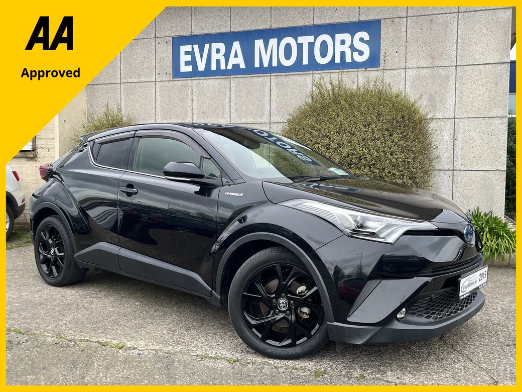 Image for 2019 Toyota C-HR SOL NERO AUTOMATIC HYBRID 1.8 PETROL //HIGH SPEC//HALF LEATHER HEATED SEATS//REVERSE CAMERA//ADAPTIVE CRUISE CONTROL//KEYLESS ENTRY//