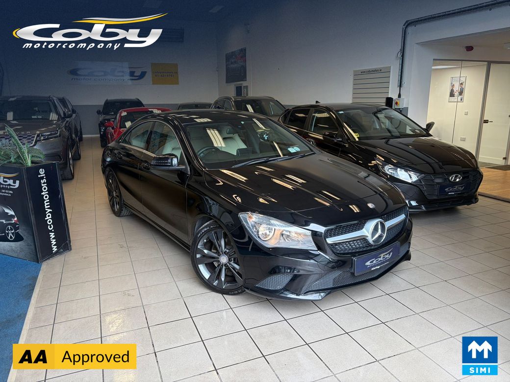 Image for 2016 Mercedes-Benz CLA Class 180 Urban 4DR Auto. New NCT, Refurbished Alloy Wheels, Full Leather, Full Electrics, Hands Free, 2 Keys, Air Conditioning, MFSW, Paddle Shift, Reverse Camera, and more.