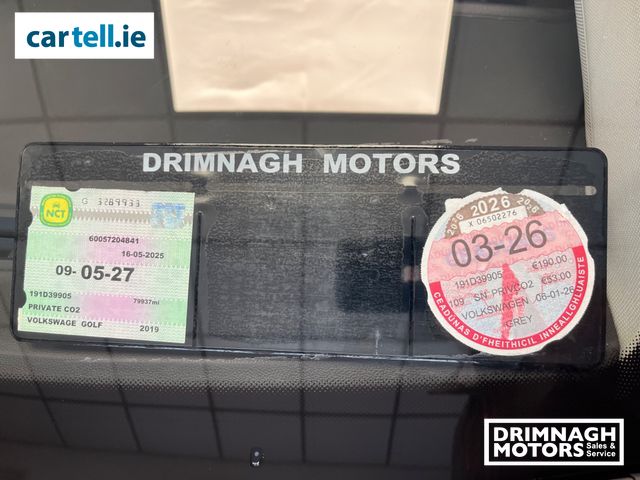 Image for 2019 Volkswagen Golf IRISH CAR CL 1.0tsi D7F 115HP 5DR Auto