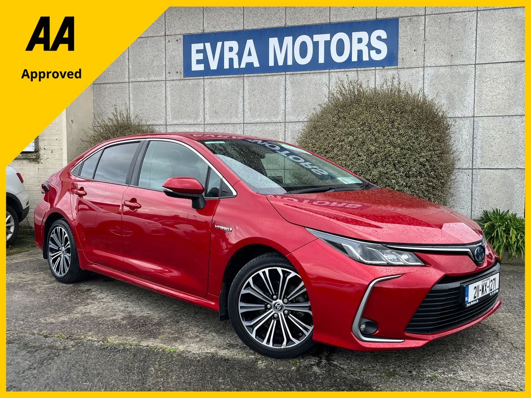 Image for 2021 Toyota Corolla LUNA SPORT SALOON HYBRID AUTOMATIC 1.8 PETROL //LOW MILES//SAT NAV//HEATED FRONT AND REAR SEATS//REVERSE CAMERA//ADAPTIVE CRUISE CONTROL//