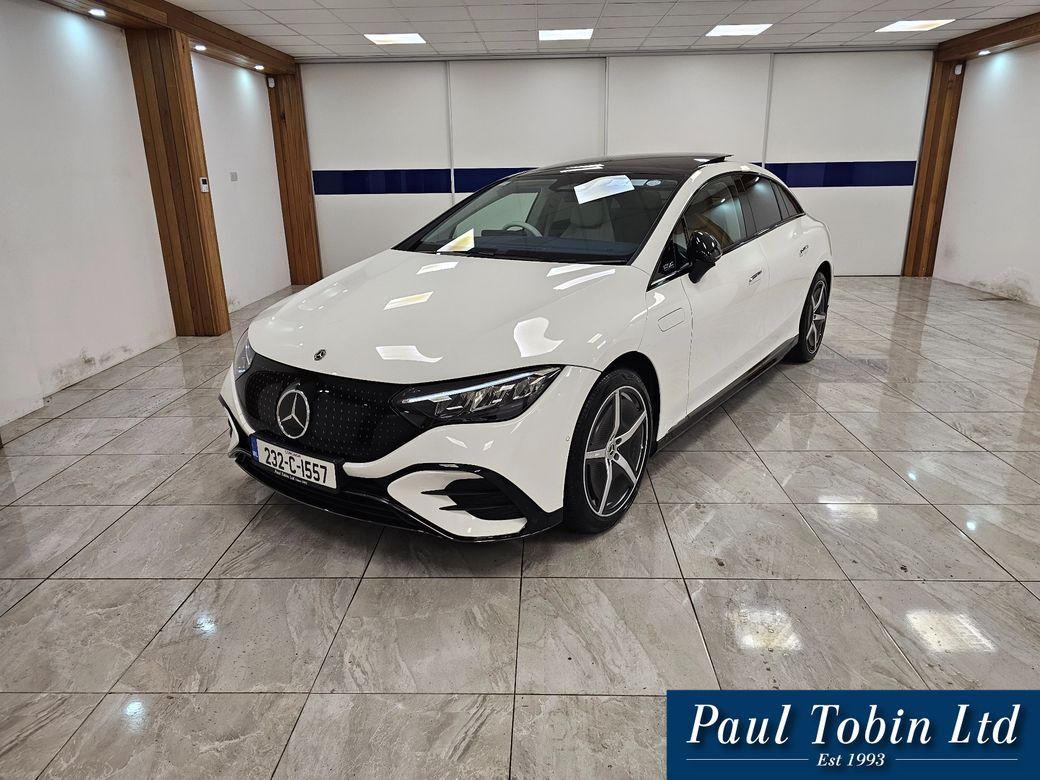 Image for 2023 Mercedes-Benz EQE WHITE WITH CREAM INTERIOR // SUNROOF
