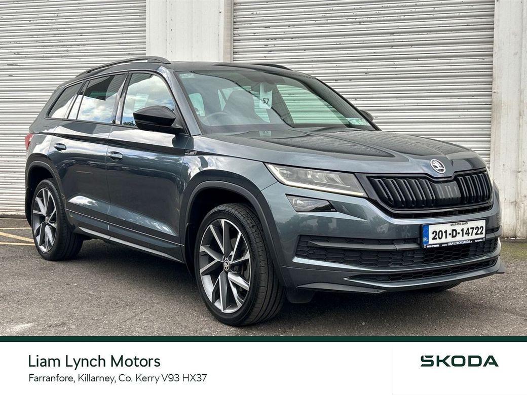 Image for 2020 Skoda Kodiaq SPORTLINE 2.0 TDI 150 BHP DSG *WITH ADAPTIVE CRUISE CONTROL, UPGRAED 20"VEGA ALLOY WHEELS AND ALARM*