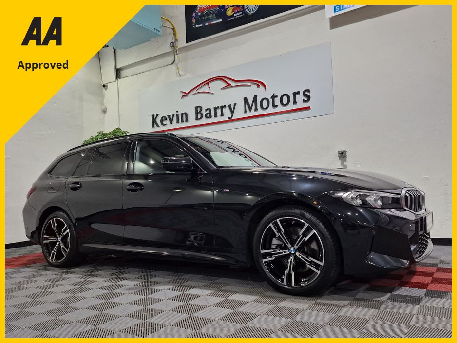 Image for 2025 BMW 3 Series 330E TOURING M SPORT (22.3KWH BATTERY) AUTOMATIC **ONE OWNER / APPLE CARPLAY / CRUISE CONTROL / ELECTRIC BOOTLID / FULL LEATHER / HEATED SEATS / REVERSE CAMERA / SAT NAV / BMW WARRANTY UNTIL 03/2028**