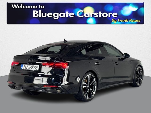 Image for 2024 Audi A5 SPORTBACK 40 TDI S LINE**FULL BLACK LEATHER INTERIOR**FRONT HEATED SEATS**TOUCH SCREEN INFOTAINMENT**REVERSE CAMERA**PARKING SENSORS**APPLE CARPLAY**DIGITAL DASH**DRIVE MODES**FINANCE AVAILABLE**