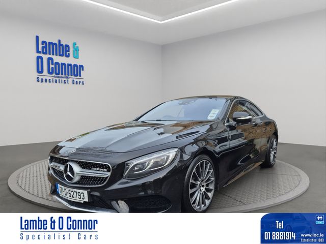 Image for 2017 Mercedes-Benz S Class S 500 COUPE AMG LINE * OBSIDIAN BLACK / BLACK LEATHER * 20" MULTI SPOKE ALLOYS * HEATED / COOLING SEATS * DYNAMIC LED HEADLAMPS * AMG STYLING PACKAGE * LOW MILES * 