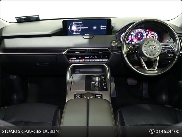 Image for 2025 Mazda CX-60 *HOMURA PLUS PHEV 327ps 8AT AWD*HOMURA PLUS*DRIVERS ASSISTANCE PACK, CONVENIENCE PACK AND PANORAMIC SUNROOF, PLATINUM QUARTZ WITH BLACK LEATHER*