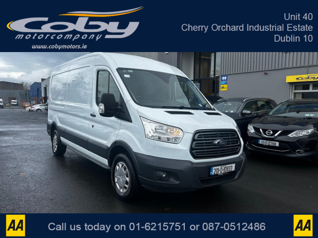 Image for 2020 Ford Transit 350L TRND 2.0 130PS RWD 3DR. €15950 Plus VAT, New DOE With Purchase, Cruise Control, Air Conditioning &amp; Heating, MFSW, Bluetooth, Handsfree, Front &amp; Rear Parking Sensors, Full Electrics, 2x 