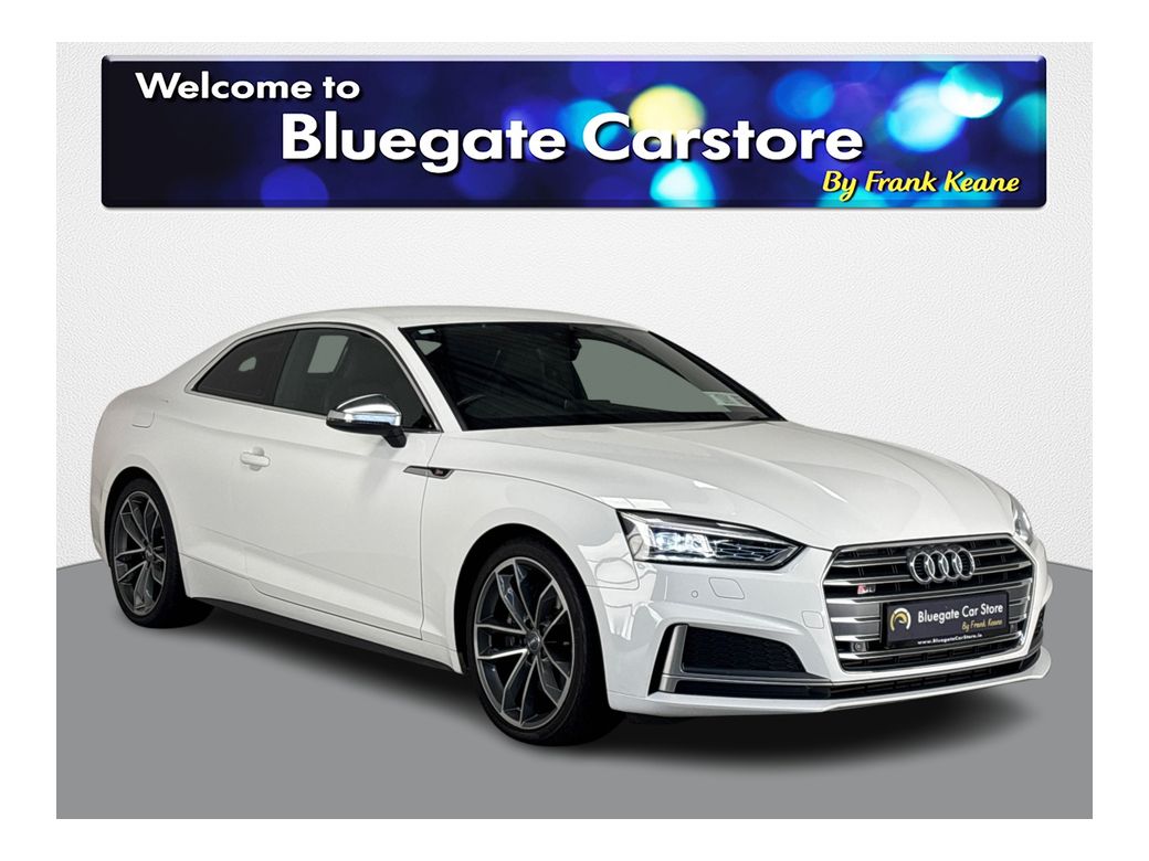 Image for 2018 Audi S5 TFSI QUATTRO 2DR A 3.0TFSI 354BHP NEW NCT*BLACK LEATHER INTERIOR**FRONT HEATED SEATS**DIGITAL MEDIA DISPLAY**PARKING SENSORS**DRIVE MODES**BLUETOOTH**KEYLESS START**UPGRADED ALLOYS**FINANCE ARRANGED**
