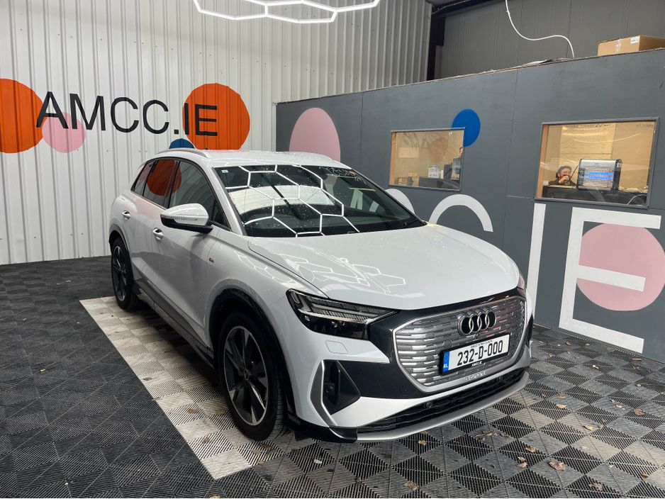 Image for 2023 Audi Q4 e-tron €33950 2023 AUDI Q4 E-TRON 40 S LINE AUTOMATIC / CRUISE CONTROL / 360° CAMERA / HEATED SEATS / PADDLE SHIFTERS / AMBIENT LIGHTS / APPLE CARPLAY AND MORE
