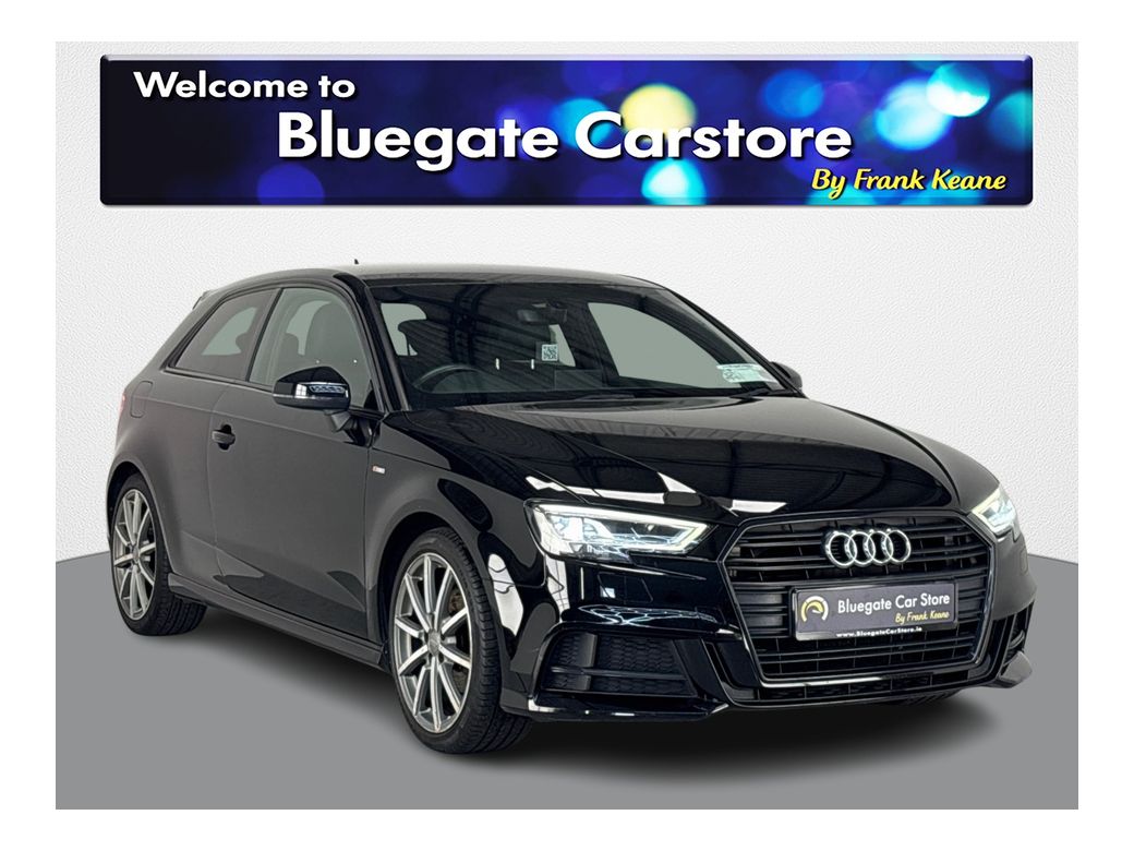 Image for 2017 Audi A3 S LINE TFSI 3DR BLACK EDITION**UPGRADED ALLOYS**MULTIFUNCTIONAL STEERING WHEEL**HALF LEATHER INTERIOR**DRIVE SELECT MODES**DIGITAL MEDIA DISPLAY**BLUETOOTH**DUAL CLIMATE CONTROL**FINANCE ARRANGED**
